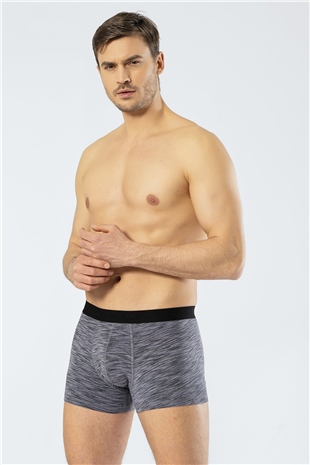 Cacharel 1324 Gri Siyah Erkek 2Li Boxer