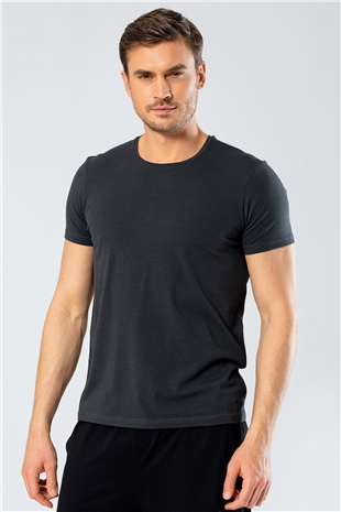 Cacharel 1331 Olive Erkek O Yaka Likralı Kısa Kollu T-Shirt