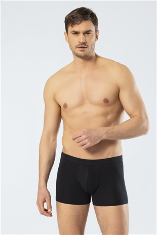 Cacharel 1335 Siyah Erkek Likralı Bel Bantlı Likralı Boxer