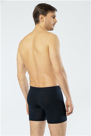 Cacharel 1336 Lacivert Erkek Likralı Bel Bantlı Uzun Boxer