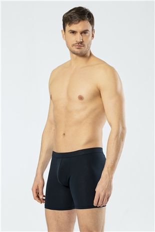 Cacharel 1336 Lacivert Erkek Likralı Bel Bantlı Uzun Boxer