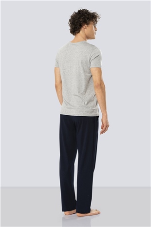 Cacharel 2192 Lacivert Erkek Modal Pijama Takım