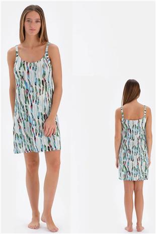 Eros 33584 Kadın Mint Askılı Gecelik