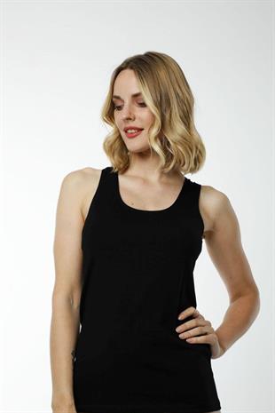 Hmd 2412 Siyah 3lü Rahat Doku Pamuklu Likralı Kadın Spor Atlet