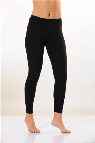 Hmd 4003 Kadın 3lü Siyah Rahat Doku Pamuklu Uzun Tayt