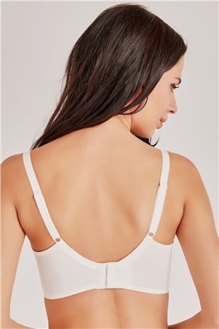 Magic Form 1718 Kadın Ekru Dantelli Balensiz Toparlayıcı Sütyen