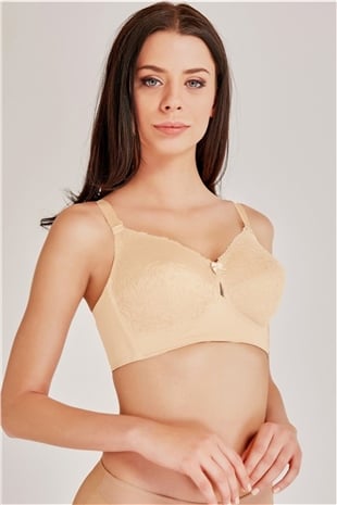 Magic Form 1718 Kadın Ten Dantelli Balensiz Toparlayıcı Sütyen