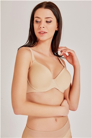 Magic Form 1836 Kadın Ten Yumuşak Süngerli Düz Sütyen