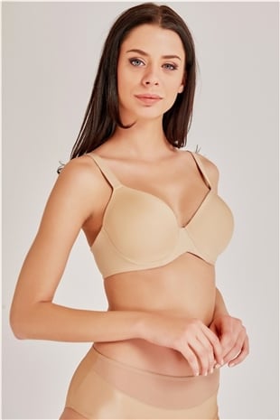 Magic Form 1836 Kadın Ten Yumuşak Süngerli Düz Sütyen