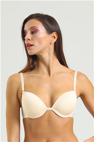 Magic Form 2169 Kadın Ten Ortası Dekolte Düz Kumaşlı Süngerli Sütyen