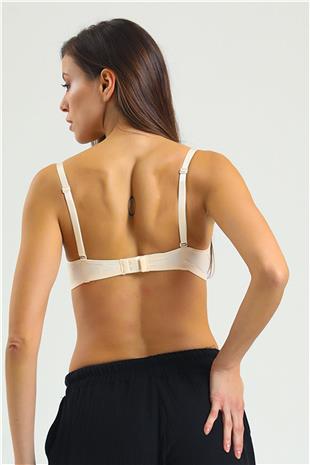 Magic Form 2169 Kadın Ten Ortası Dekolte Düz Kumaşlı Süngerli Sütyen