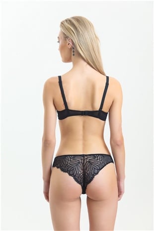 Magic Form 2285 Kadın Siyah İçi Boş Dantelli Sütyen