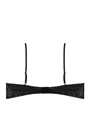 Magic Form 2576 Kadın Siyah Çıkarılabilir Askılı Payetli Büstiyer Straplez Sütyen