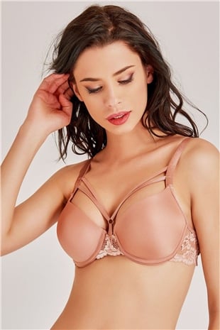 Magic Form 2589 Kadın Kiremit Dantelli İpli Süngerli Sütyen