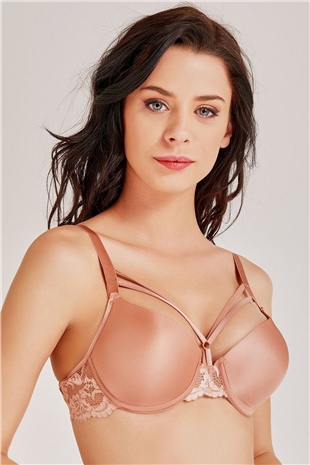 Magic Form 2589 Kadın Kiremit Dantelli İpli Süngerli Sütyen