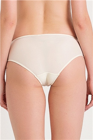 Magic Form 285 Kadın Ekru Önü Güpürlü Yüksek Bel Külot