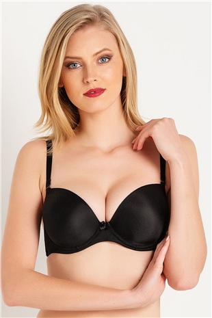 Magic Form 3269 Kadın Siyah Çıkarılabilir Destekli Düz Sütyen