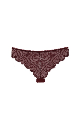 Magic Form 385 Kadın Bordo Önü Kumaş,Arkası Dantel Normal Külot