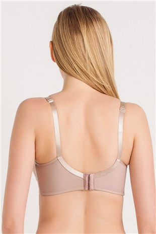 Magic Form 3983 Kadın Vizon Süngersiz Düz Kumaşlı Balenli Toparlayıcı Sütyen