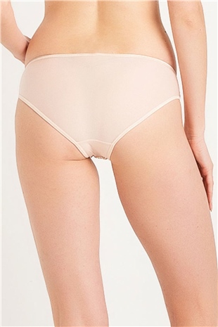 Magic Form 410 Kadın Somon Yüksek Belli Dantelli Normal Külot