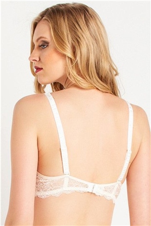 Magic Form 4289 Kadın Ekru Askısı Dantelli Süngerli Sütyen
