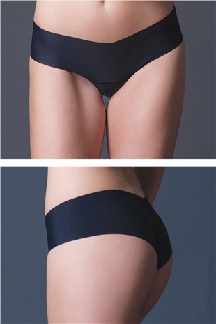 Magic Form 453 Kadın Siyah Lazer Kesim Dikişsiz Normal Külot