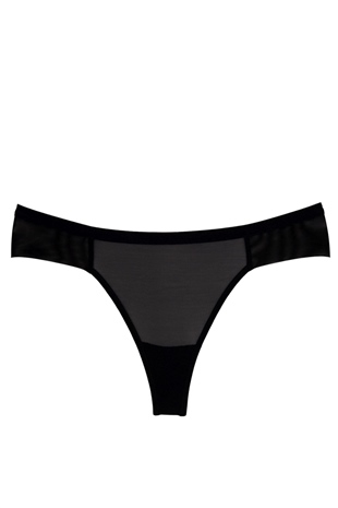 Magic Form 498 Kadın Siyah Tül Brazil Külot