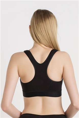 Magic Form 5722 Kadın Siyah Önden Fermuarlı Protez Sütyeni