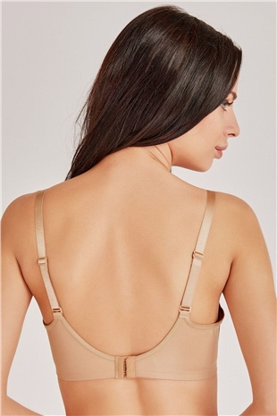 Magic Form 5738 Kadın Koyu Ten Düz Kumaşlı İnce Süngerli Tam Kap Toparlayıcı Sütyen