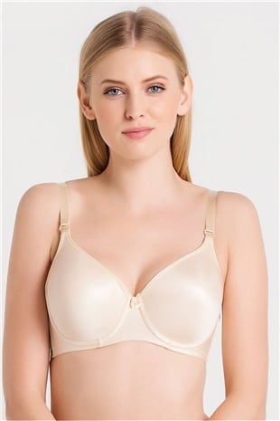 Magic Form 5738 Kadın Ten Düz Kumaşlı İnce Süngerli Tam Kap Toparlayıcı Sütyen
