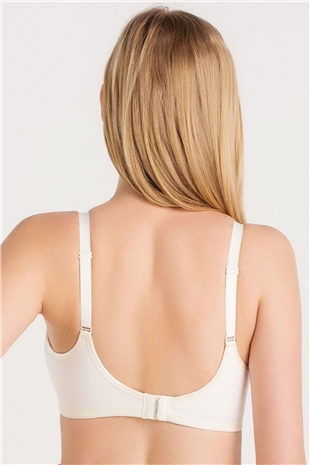 Magic Form 5761 Kadın Ekru Fisto Dantelli İnce Süngerli Emzirme Sütyeni