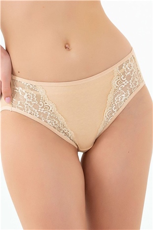 Magic Form 580 Kadın Ten Normal Bel Dantelli Külot