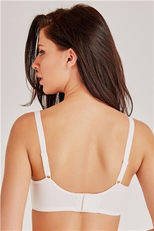 Magic Form 6297 Kadın Ekru Dantelli İçi Boş Toparlayıcı Sütyen