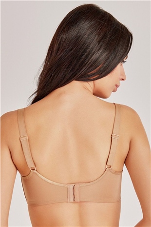 Magic Form 6297 Kadın Koyu Ten Dantelli İçi Boş Toparlayıcı Sütyen