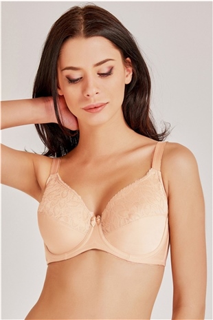 Magic Form 6297 Kadın Ten Dantelli İçi Boş Toparlaycı Sütyen