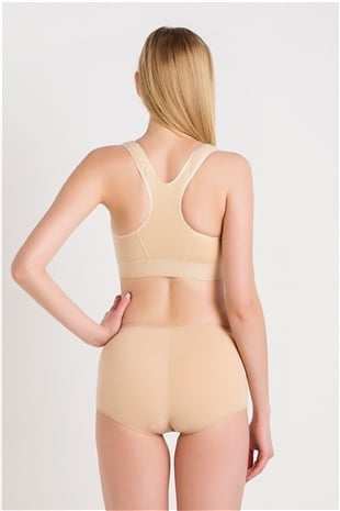 Magic Form 640 Kadın Ten Penye Yüksek Bel Külot