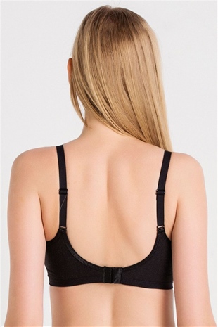 Magic Form 6738 Kadın Siyah İnce Süngerli Penye Kumaşlı Balensiz Sütyen