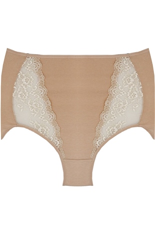 Magic Form 680 Kadın Ten Yüksek Bel Dantelli Külot