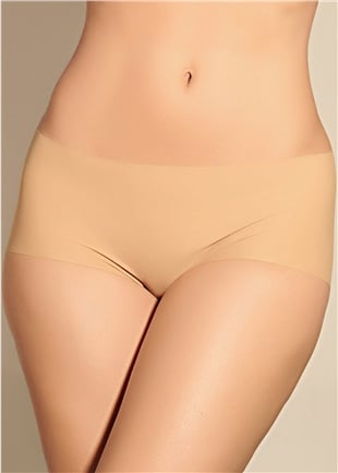 Magic Form 753 Kadın Ten Lazer Kesim Dikişsiz Yarım Şort Külot