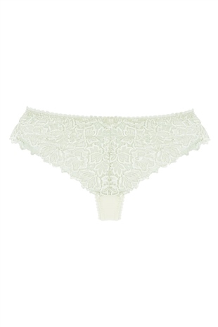 Magic Form 762 Kadın Ekru Önü Kumaş Arkası Dantel Brazil Külot