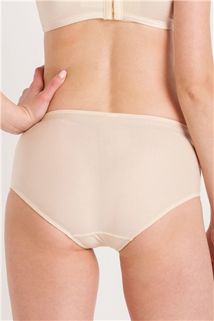 Magic Form 783 Kadın Ten Geniş Kenarlı Yüksek Bel Tüllü Külot