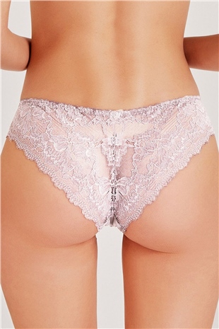 Magic Form 789 Kadın Pudra Önü Kumaş Arkası Dantel Normal Külot
