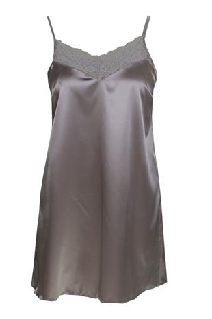 Magic Form 87430 Kadın Gül Kurusu Krep Saten Dantelli Gecelik