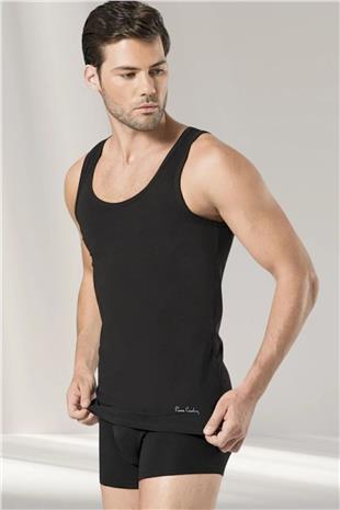 Pierre Cardin 145 Erkek Sıyah Penye 2Li Modal Atlet Boxer Takım