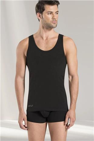 Pierre Cardin 145 Erkek Sıyah Penye 2Li Modal Atlet Boxer Takım