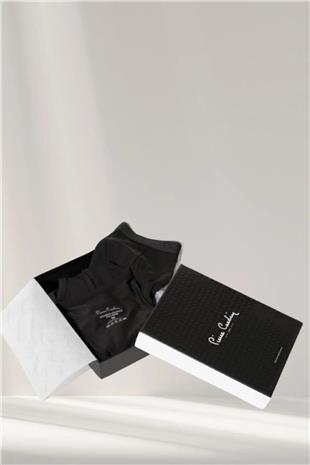 Pierre Cardin 145 Erkek Sıyah Penye 2Li Modal Atlet Boxer Takım