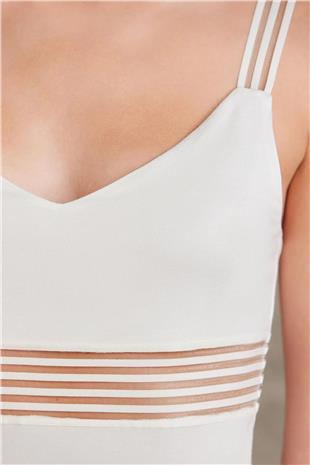 Pierre Cardin 300 Kadın Ekru Penye Kaşkorse Atlet Külot İç Çamaşırı Takımı