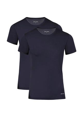 Pierre Cardin 440 Erkek Lacıvert Ribana Kısa Kollu Yuvarlak Yaka Fanila