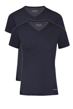 Pierre Cardin 442 Erkek Sıyah Ribana Kısa Kollu V Yaka Fanila