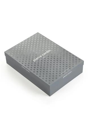 Pierre Cardin 5640 Erkek Siyah Triko Sabahlıklı 5Li Pijama Takım